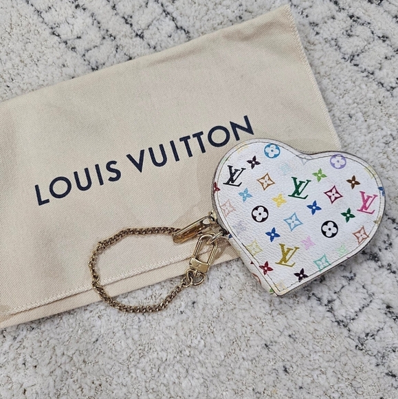 Louis Vuitton Canvas Muticolor Heart Coin Purse - Picture 1 of 9